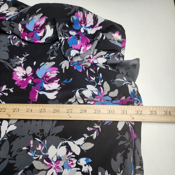 Torrid Top Womens 6X Black Floral fairycore dark academia romantic corpcore - Picture 6 of 7